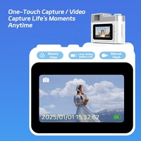 Cámara Digital Portátil para Niños, Pantalla IPS de 0.96 Pulgadas, Grabación de Video 480P, Ultra Pequeña, Mini Cámara de Bolsillo, Compatible con Tarjetas Micro SD