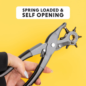 Herramienta Perforadora de Cuero con 6 Tamaños de Orificios, Perforadora para Cinturones de Cuero, Correas y Collares de Mascotas - Product Image 5