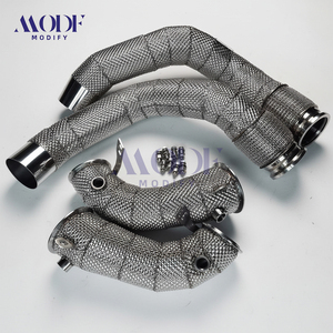Tuyau d'échappement turbo haute performance avec protection thermique pour BMW F90 M5 S63 4.4T, kit de tuyau d'échappement à barrière thermique avancée - Product Image 6