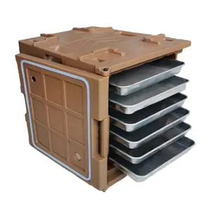 120Liter Catering Service Thermal Transport Container Food Warmer Insulated Food Carrier for 60x40 Tray