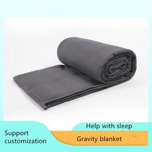 Couverture matelassée grise chaude et confortable de 12lb poids de <span class=keywords><strong>couette</strong></span> Hybrid Gravity - Product Image 2