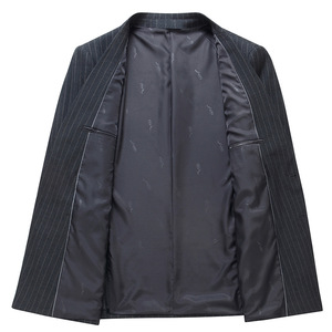 <span class=keywords><strong>Costume</strong></span> 3 pièces à rayures pour hommes pour mariages, affaires et décontractées-<span class=keywords><strong>Costume</strong></span> de marié élégant et respirant pour carrière - Product Image 4