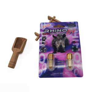 Cápsulas Rhino 69 Twin de Larga Duración para Hombres, con Soporte para Energía, Rendimiento, Resistencia y Confianza, Paquete de 2 Cápsulas - Product Image 2