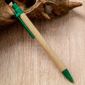 Promotional School Customized Environmental Paper Ball Pens Recycled Writing Ballpoint With Logo Cheap Eco Friendly Pen