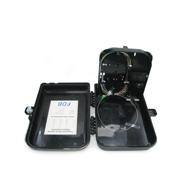 8 Port Waterproof POE IP66 FTTH Fiber Optic Terminal Box with PC+ABS Material for Outdoor Use and 1x8 Optical Splitter