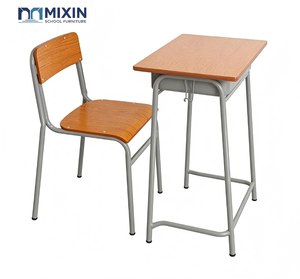 Meubles scolaires au <span class=keywords><strong>prix</strong></span> d'usine, bureau et chaise d'étude en bois et métal pour les élèves du primaire - Product Image 2