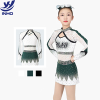 Uniforme de cheerleading personnalisé avec logo, vente en gros, sublimation, spandex haute élasticité, séchage rapide, robe d'équipe pour adultes avec jupe