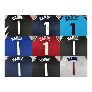 便宜的洛杉矶市篮球服高品质缝制男式运动衫篮球服批发 - Product Image 5