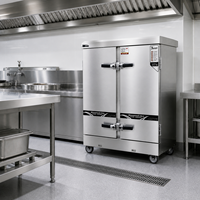 Cuisinière à riz électrique à 24 plateaux sur roulettes, chariot de cuisson du riz commercial pour les cuisines de restaurants et d'hôtels