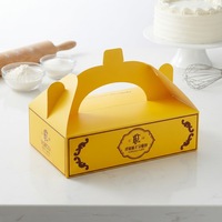 Caja Cuadrada Reforzada para Pastel, Caja de Embalaje para Pastel de Cumpleaños con Logotipo Personalizado, Caja de Cartón de Una Sola Capa, Suministro al por Mayor