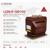 Transformateur de courant LZZBJ9-12D1/D2 12kV 0.2S/5P20 50-2000A 5A/1A CT en résine époxy coulée pour intérieur