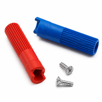 Kit d'extension de tige OEM à douille carrée 114308, rouge/bleu, pour eau chaude/froide, rallonge en plastique pour réparation de robinet d'évier de cuisine