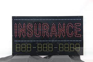 Panneau publicitaire LED lumineux 17*31 pouces pour magasin d'<span class=keywords><strong>assurance</strong></span>, en acrylique personnalisé avec numéro de téléphone publicitaire modifiable - Product Image 3