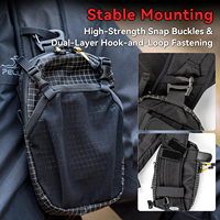 Pochette pour sangle de sac à dos, pochette imperméable pour téléphone portable à fixer sur la sangle d'épaule du sac à dos, sac léger pour les randonneurs, sac d'extérieur