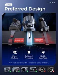 LISEN 2026 Soporte Magnético para Coche con Cargador Inalámbrico Qi2.2 Mejorado, 25W, Soporte para Teléfono con Ventilación para iPhone 17 16 15 Pro Max - Product Image 3