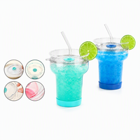 Verre à cocktail Margarita en borosilicate haute résistance, réutilisable, avec option paille en verre, idéal pour bars, fêtes, smoothies et boissons froides en extérieur