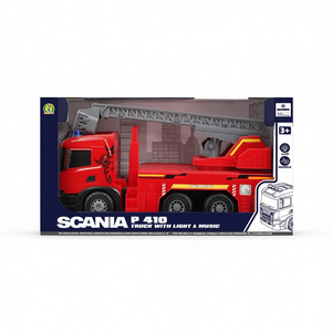 Camión de Bomberos Scania P 410 con Luces y Música, 56 cm, Vehículo de Juguete de Fricción - Product Image 1