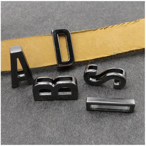 डोंग गुआन सामान के लिए 26 अक्षर जिंक मिश्र धातु ए टू जेड धातु फैक्टरी थोक जलरोधक सोना धातु पत्र के बैग के लिए - Product Image 6