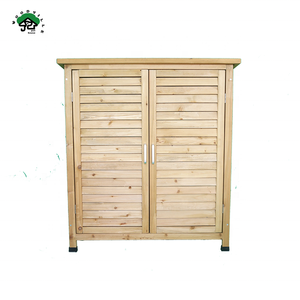 Cobertizo de almacenamiento de jardín de madera para herramientas <span class=keywords><strong>armario</strong></span> de equipo de patio trasero con cerradura - Product Image 1