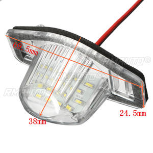 2 pièces - Plaque d'immatriculation de voiture LED sans erreur pour Honda CRV Fit Jazz Crosstour Odyssey Stream Freed Logo Insight HRV FRV - Product Image 6