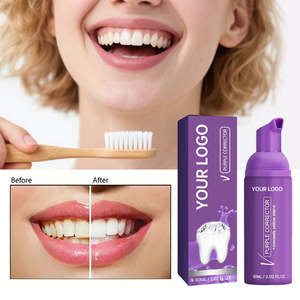 Pasta Dental Blanqueadora Herbal Morada con Sabor a Menta Fresca, Anti-Caries, Tamaño Regular para Uso Doméstico en Adultos - Product Image 5