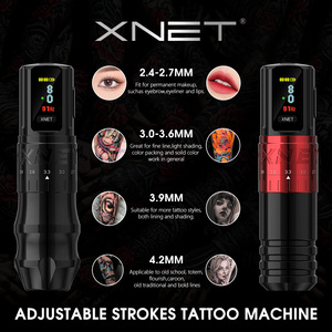 Máquina de Tatuaje Inalámbrica Profesional XNET <span class=keywords><strong>Vipera</strong></span> con Motor Potente de 2400 mAh y Carrera Ajustable de 2.4-4.2 mm para Artistas del Tatuaje Corporal - Product Image 3