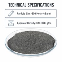 Poudre d'alliage à base de cobalt A60S pour inserts de soupape et guides de soupape, résistante à l'usure et aux hautes températures, pour la métallurgie des poudres
