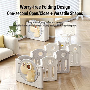 Set di Mobili per Box Bambini, Recinzione Pieghevole per Giocattoli, <span class=keywords><strong>Casa</strong></span> delle Bambole per Camera da Letto, Asilo e Scuola Materna - Product Image 4