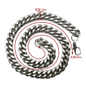Little Ant Jewelry collana con catene da uomo collana con catena a maglia cubana in acciaio inossidabile 316 - Product Image 5