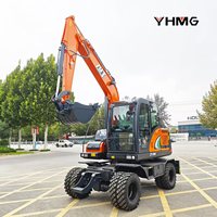 Fournisseur de Confiance – Nouvelle Excavatrice Mobile sur Roues Haute Efficacité 7 et 8 Tonnes pour Petites Mines, Extraction de Pierres et Travaux sur Site