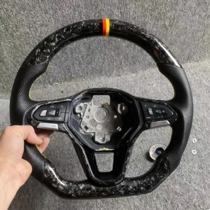 Volante de Fibra de Carbono Volkswagen de Entrega <span class=keywords><strong>R</strong></span>ápida para VW up Amarok Eos Transporter <span class=keywords><strong>T</strong></span>-<span class=keywords><strong>roc</strong></span> Beetle <span class=keywords><strong>R</strong></span> <span class=keywords><strong>Line</strong></span> Polo 6r Scirocco Jetta - Product Image 3