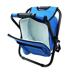 BSCI factory <b>Cooler</b> <b>Backpack</b> Insulated <b>Cooler</b> Picnic Bag Beach Chair Folding Stool Chair with <b>Cooler</b> Bag for Fishing 2 in 1 - Product Image 6