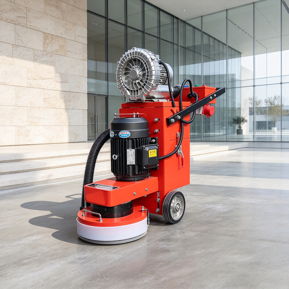 Multi Voltage Concrete Floor Grinder 110V 220V 380V External Fan Dust ...