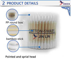 Paket Besar 300 Pcs Cotton Bud Dua Sisi Grosir untuk Penggunaan di Rumah/Perjalanan - Product Image 2
