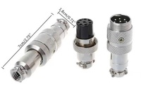 Automotive-Anwendung Lötverbinder Elektrischer Mini-Steckverbinder 4-polig 8-polig DIN-Typ 5A IP55