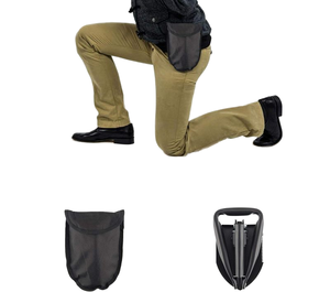 Pala Plegable Multifuncional para Camping con Pico para Kits de Supervivencia de Emergencia - Product Image 3