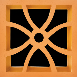 Decoración de pared de cerámica de arcilla personalizable de estilo tradicional vietnamita, azulejo de pantalla de 4 hojas, hueco sinterizado para ladrillos refractarios de café - Product Image 1