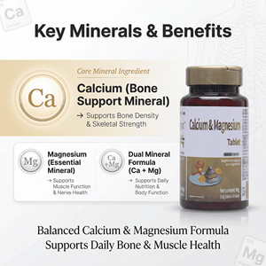 Calcium, magnésium, zinc avec vitamine D3 pour la santé osseuse et la fonction <span class=keywords><strong>musculaire</strong></span>, 60 comprimés, étiquette privée OEM, saveur personnalisable - Product Image 2
