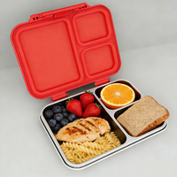 Boîtes de conservation alimentaire en acier inoxydable Myjoybee avec couvercles hermétiques pour la cuisine, boîte à bento, préparation de repas, boîte à lunch en métal, compatible congélateur