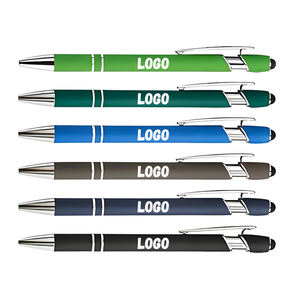 هدايا ترويجية للأعمال، أقلام حبر جاف معدنية مخصصة مطبوعة للهدايا الترويجية مع شعار، قلم حبر جاف فاخر بسيط - Product Image 1
