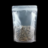 Sachets Doypack en plastique transparent givré de haute qualité avec fermeture éclair pour emballage d'épices et de snacks, sachets Mylar