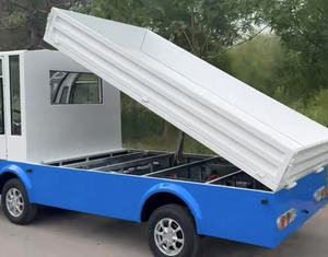 Buggy Lightgreen Buggy <span class=keywords><strong>2</strong></span> <span class=keywords><strong>places</strong></span> électrique Mini Van Dustbin Véhicule de transfert avec plaque arrière <span class=keywords><strong>Chariot</strong></span> fonctionnel <span class=keywords><strong>Chariot</strong></span> de conciergerie Quad Bike - Product Image 5