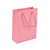 Sacs cadeaux en papier kraft à poignée, prix d'usine, pour emballage de desserts, sacs de shopping, sacs de marchandises pour les entreprises, boutiques, faveurs de fête