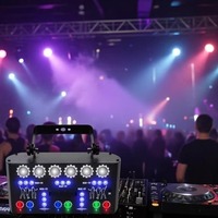 XUNDE 27 Eyes DJ Support DMX Geluidsgeactiveerde Afstandsbediening Kerst Bar Podium Live Show Party Strobe Laserlichten RGB IP33