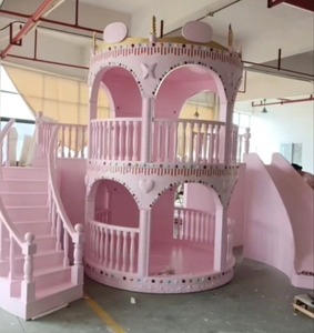 Luxury Modern Round Castle Princess Children's Bunk <strong>Bed</strong> Furniture Set Curved <strong>Slide</strong> for Girls Wood Bedroom Set Home Furniture - Product Image 5