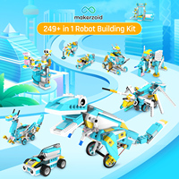 Kit Premium de Robot Inteligente Makerzoid 200 en 1, Kit de Programación Scratch Junior, Kit Educativo STEM para Niños de 6+ Años