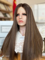 Perruques juives Sheitel en cheveux humains de qualité supérieure, prêtes à l'emploi, couleurs classiques, entièrement nouées à la main, style personnalisé, fourniture de marque