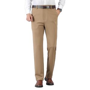 กางเกงลำลองผ้ายืดขายาวสำหรับนักธุรกิจกางเกงอังกฤษแบบไม่ใช้เหล็กสี่ด้าน - Product Image 3