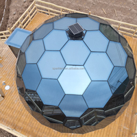 Tente dôme en verre pour le jardin Hôtel Maison dôme en verre transparent pour le glamping