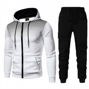 Wholesale Quality Fall <b>Running</b> Set Men Long Sleeve <b>Jacket</b> Sweatpants Sportswear Fitness Hoodies Sweatshirt Male Tracksuit - Product Image 1